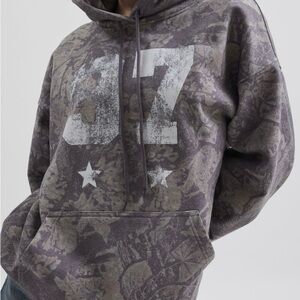 Urban Outfitters Charcoal Graphic Hoodie